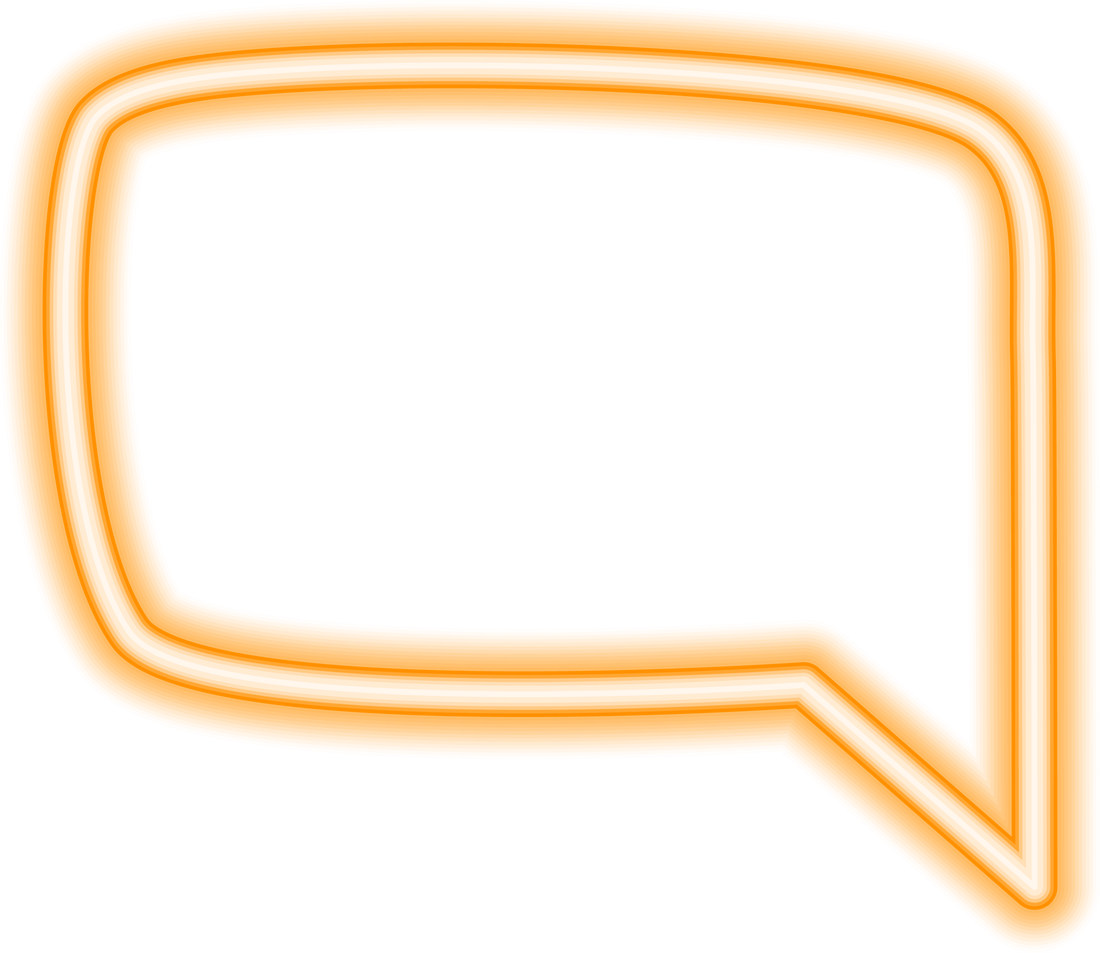 speech bubble neon